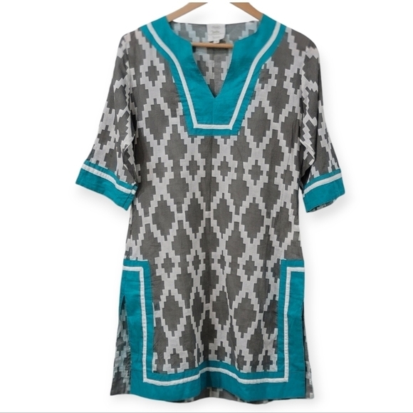 Jardin Nicholas Walker by The Royal Standard Cotton Tunic Dress Cover Up Size S - Picture 1 of 16